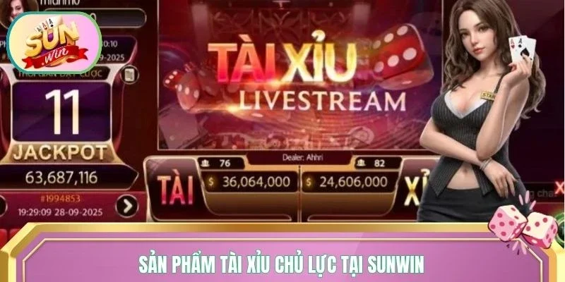 Sản phẩm tài xỉu chủ lực tại Sunwin